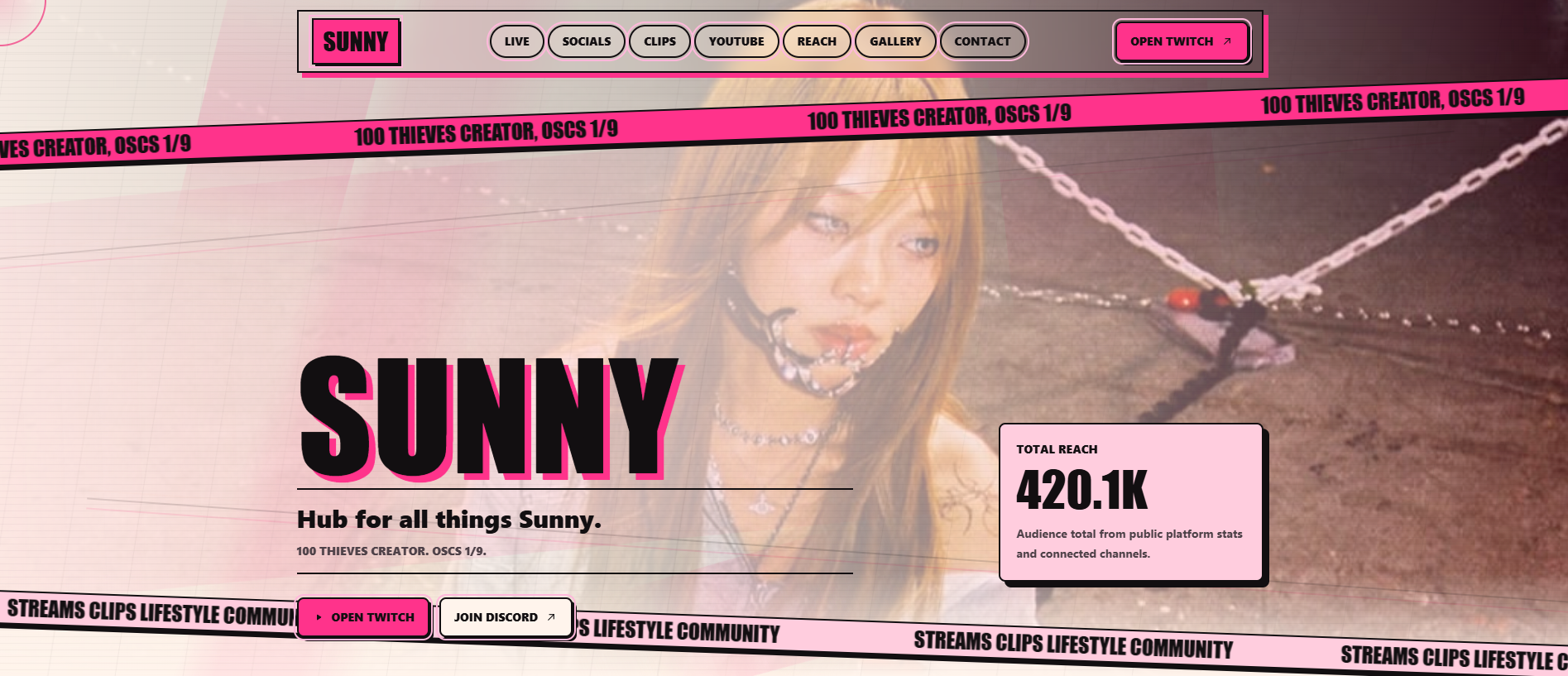 Sunny's website — image 1