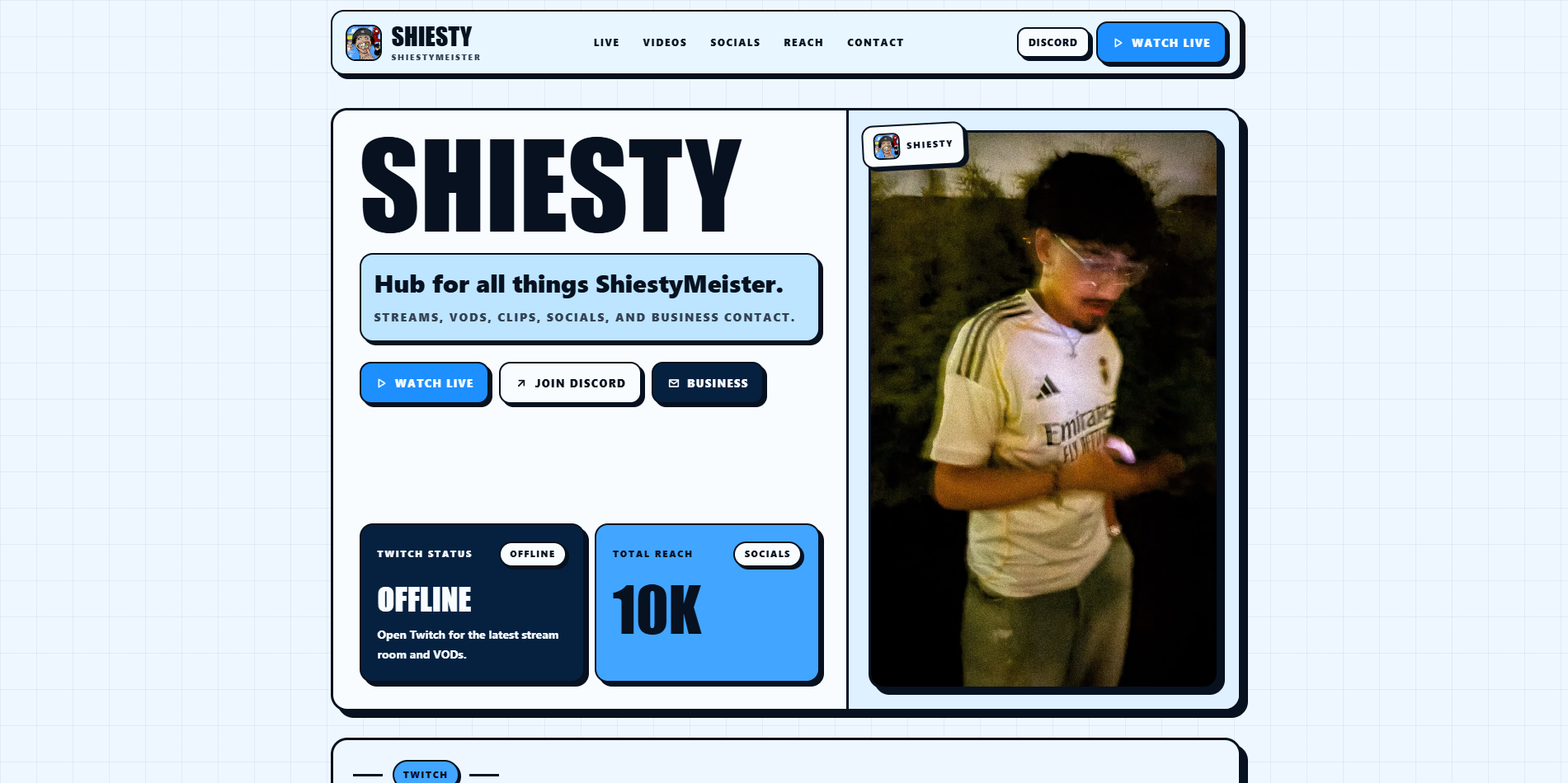 Shiesty's website — image 1